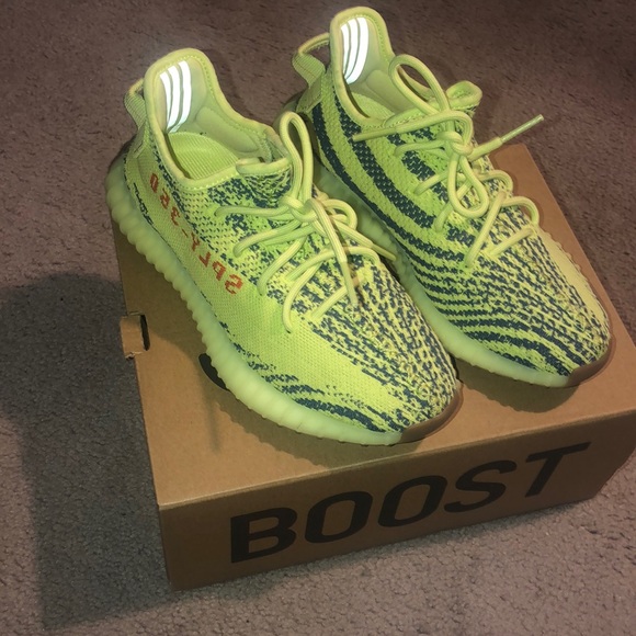 frozen yellow yeezy size 6